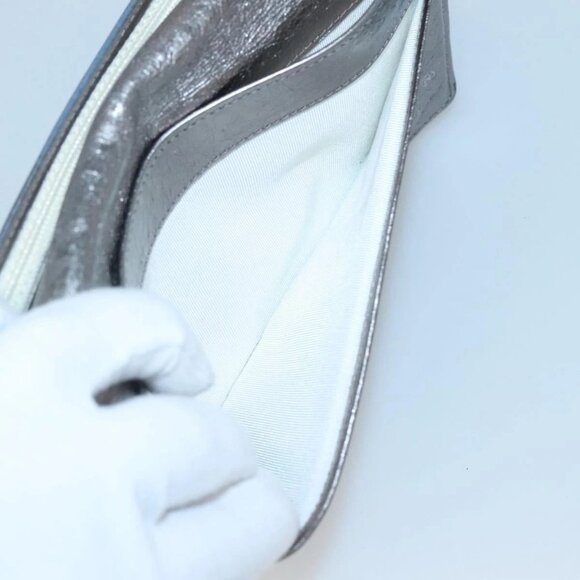 CHANEL 2.55 Matelasse Long Wallet Leather Silver CC - Picture 11 of 16